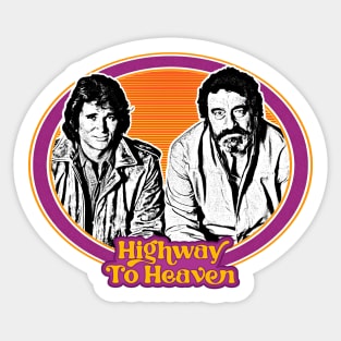 Highway to Heaven // 80s Retro TV Fan Design Sticker